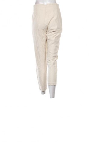 Дамски панталон Zara, Размер M, Цвят Бежов, Цена 27,37 лв.