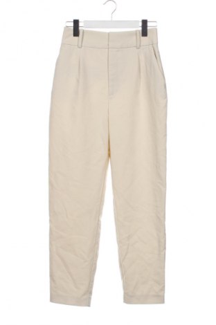 Pantaloni de femei Zara, Mărime XS, Culoare Ecru, Preț 71,05 Lei