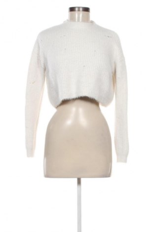 Дамски пуловер Bershka, Размер XS, Цвят Бял, Цена 29,00 лв.