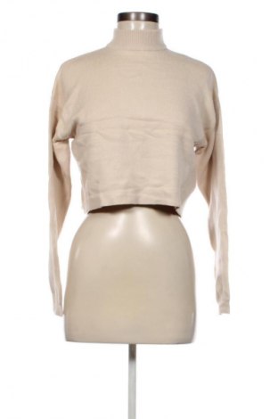 Pulover de femei Bershka, Mărime XS, Culoare Bej, Preț 67,99 Lei