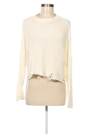 Γυναικείο πουλόβερ Bershka, Μέγεθος S, Χρώμα Λευκό, Τιμή 3,99 €