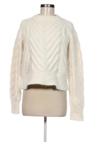 Дамски пуловер Bershka, Размер S, Цвят Екрю, Цена 20,99 лв.