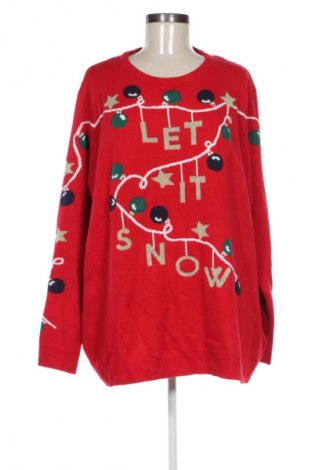 Дамски пуловер Esmara, Размер 3XL, Цвят Червен, Цена 23,99 лв.