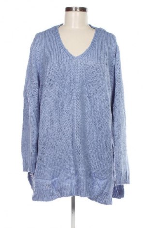 Damski sweter Mia Moda, Rozmiar XXL, Kolor Niebieski, Cena 70,99 zł
