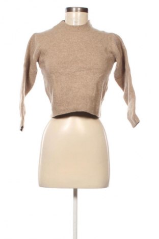 Дамски пуловер Uniqlo, Размер XS, Цвят Кафяв, Цена 33,99 лв.