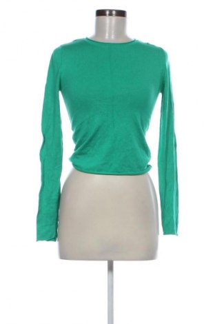Дамски пуловер Zara, Размер S, Цвят Зелен, Цена 34,99 лв.