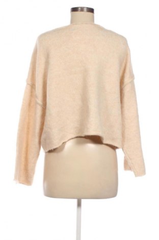 Дамски пуловер Zara, Размер S, Цвят Бежов, Цена 33,99 лв.