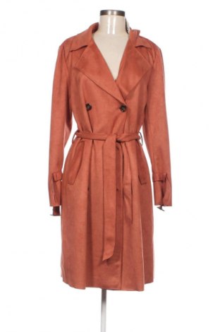 Damen Trenchcoat Orsay, Größe M, Farbe Orange, Preis 34,79 €