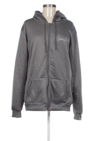 Дамски суитшърт Smile, Размер XL, Цвят Сив, Цена 30,99 лв.