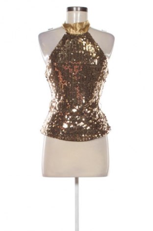 Γυναικείο τοπ Paranoia, Μέγεθος S, Χρώμα Χρυσαφί, Τιμή 14,83 €