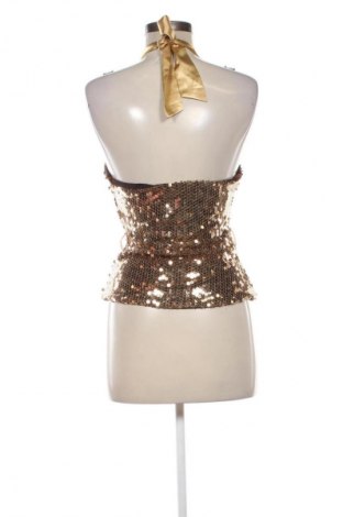 Γυναικείο τοπ Paranoia, Μέγεθος S, Χρώμα Χρυσαφί, Τιμή 14,83 €