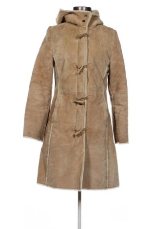 Palton din blană pentru damă SAKI, Mărime XS, Culoare Bej, Preț 486,84 Lei