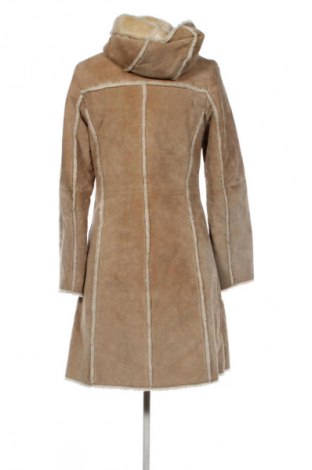 Palton din blană pentru damă SAKI, Mărime XS, Culoare Bej, Preț 486,84 Lei