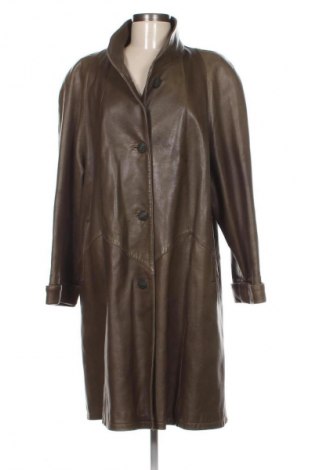 Δερμάτινο γυναικείο παλτό Unbranded, Μέγεθος L, Χρώμα Καφέ, Τιμή 109,97 €