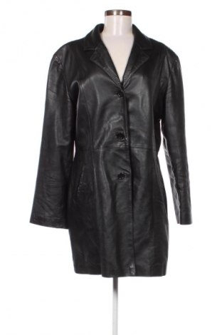 Damski skórzany płaszcz Unbranded, Rozmiar L, Kolor Czarny, Cena 936,90 zł