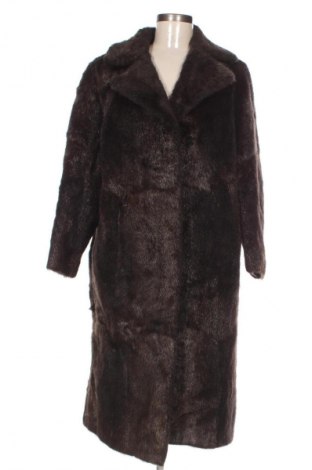 Palton din blană pentru damă Unbranded, Mărime L, Culoare Maro, Preț 659,99 Lei