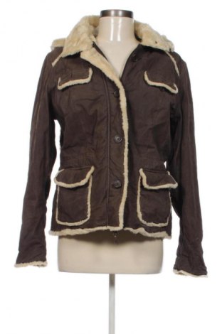 Damski skórzany płaszcz Yessica, Rozmiar M, Kolor Brązowy, Cena 594,99 zł