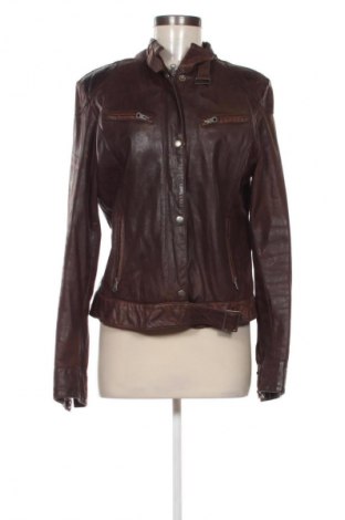 Geacă de piele pentru femei Amisu, Mărime L, Culoare Maro, Preț 257,24 Lei