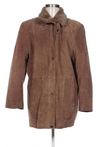 Дамско кожено яке Authentic Clothing Company, Размер XL, Цвят Кафяв, Цена 63,99 лв.