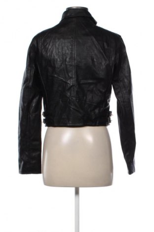 Γυναικείο δερμάτινο μπουφάν Bershka, Μέγεθος L, Χρώμα Μαύρο, Τιμή 42,99 €