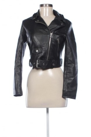Damen Lederjacke Bershka, Größe S, Farbe Schwarz, Preis € 29,99