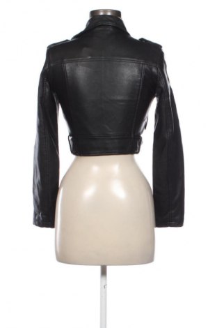 Dámska kožená bunda  Bershka, Veľkosť XS, Farba Čierna, Cena  19,95 €