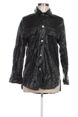 Damen Lederjacke Bershka, Größe XS, Farbe Schwarz, Preis € 12,99