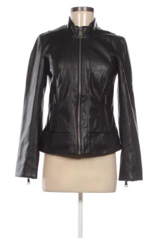 Дамско кожено яке DKNY, Размер XS, Цвят Черен, Цена 43,99 лв.