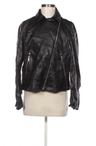Γυναικείο δερμάτινο μπουφάν H&M, Μέγεθος L, Χρώμα Μαύρο, Τιμή 25,99 €