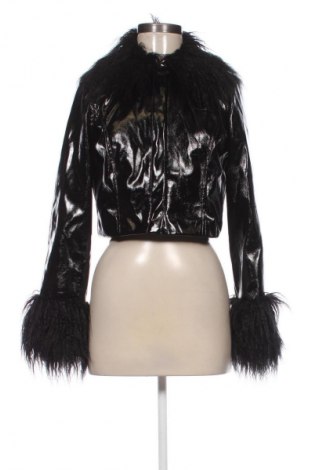 Damen Lederjacke H&M Divided, Größe XS, Farbe Schwarz, Preis € 48,00