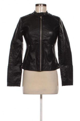 Γυναικείο δερμάτινο μπουφάν LCW, Μέγεθος XS, Χρώμα Μαύρο, Τιμή 47,57 €