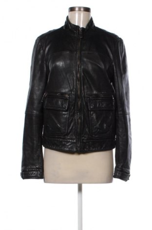 Női bőrdzseki Massimo Dutti, Méret L, Szín Fekete, Ár 26 009 Ft