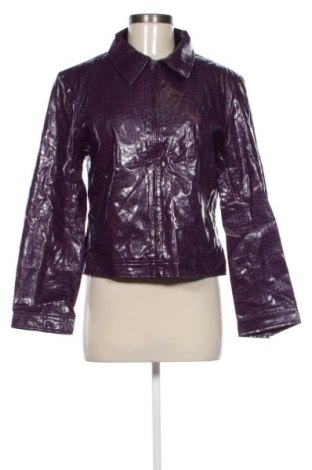 Γυναικείο δερμάτινο μπουφάν Modern Soul, Μέγεθος M, Χρώμα Βιολετί, Τιμή 28,99 €