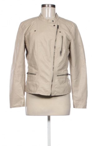 Дамско кожено яке ONLY, Размер M, Цвят Бежов, Цена 89,99 лв.