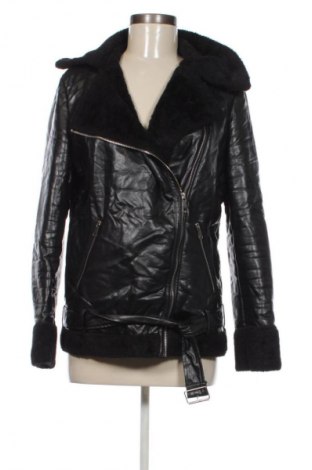 Női bőrdzseki SHEIN, Méret M, Szín Fekete, Ár 13 189 Ft