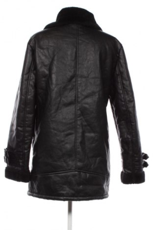 Дамско кожено яке Stradivarius, Размер L, Цвят Черен, Цена 68,99 лв.