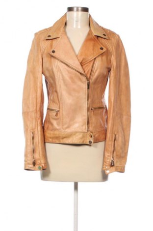 Dámska kožená bunda  Stradivarius, Veľkosť M, Farba Béžová, Cena  70,95 €
