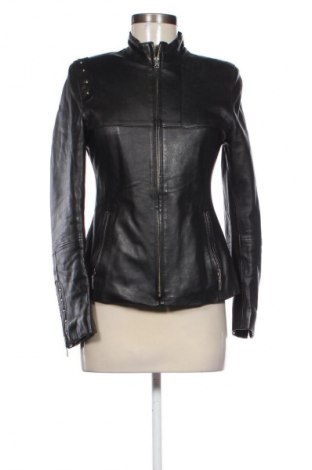Дамско кожено яке Unbranded, Размер S, Цвят Черен, Цена 63,99 лв.