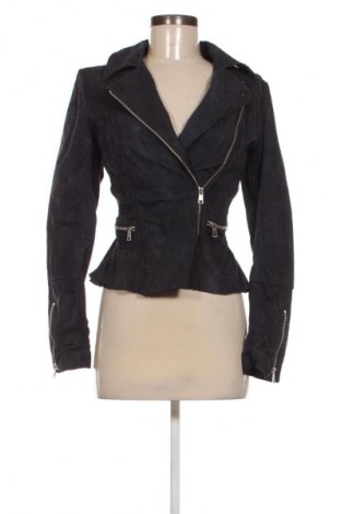 Дамско кожено яке Yessica, Размер S, Цвят Син, Цена 97,00 лв.