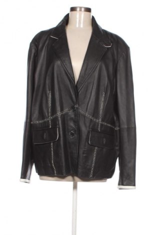 Дамско кожено яке York, Размер XXL, Цвят Черен, Цена 129,03 лв.