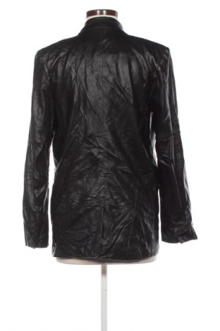 Дамско кожено яке Zara, Размер XS, Цвят Черен, Цена 18,99 лв.