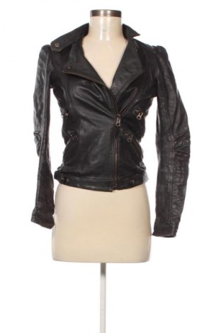 Geacă de piele pentru femei Zara, Mărime XS, Culoare Negru, Preț 352,99 Lei