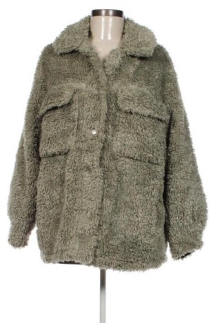 Дамско палто Stradivarius, Размер S, Цвят Зелен, Цена 80,99 лв.