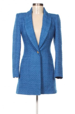 Palton de femei Zara, Mărime XS, Culoare Albastru, Preț 144,74 Lei