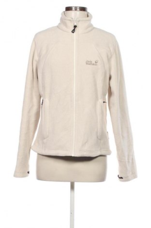 Damen Fleecejacke Jack Wolfskin, Größe L, Farbe Ecru, Preis 36,99 €