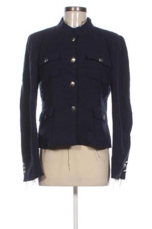Дамско сако Zara, Размер L, Цвят Син, Цена 47,99 лв.