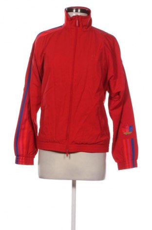 Дамско спортно горнище Adidas, Размер XS, Цвят Червен, Цена 69,13 лв.