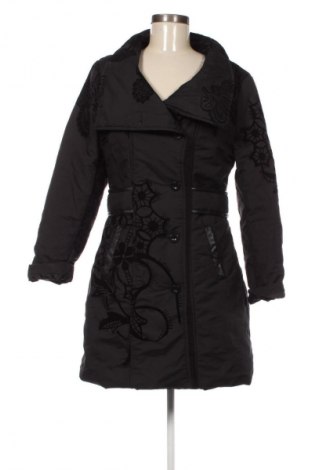 Γυναικείο μπουφάν Desigual, Μέγεθος XL, Χρώμα Μαύρο, Τιμή 93,99 €