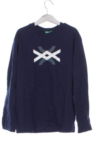 Gyerek blúz United Colors Of Benetton, Méret 8-9y / 134-140 cm, Szín Kék, Ár 7 329 Ft