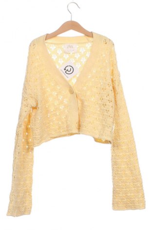 Детска жилетка Zara, Размер 11-12y/ 152-158 см, Цвят Жълт, Цена 13,99 лв.